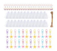 Llavero de coche con diseño de flores encantadoras, llavero floral con tarjetas, bolso, suministros de fiesta, juego de regalo de flores, elegante llavero floral con tarjetas