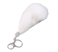Llavero de cola de felpa con colgante de animales, bolso de mano, accesorio para bolso, Noob, Talla única