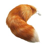 Llavero De Cola De Zorro De Aproximadamente 43 Cm Con Colgante De Cola De Animal Con Pompones Para Mujer, Llavero Para Llavero, Bolsa De Accesorios