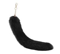 Llavero de cola de zorro suave y peludo con forma de cola de animal, llavero para bolso de mano, colgante, regalo para mujer, accesorio de bolso, P, Talla única