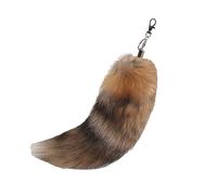 Llavero de cola falsa, llavero de cola de ,Llavero multiusos con cola esponjosa Llavero con cola peluda - Elegante llavero con cola de animal con colgante en forma de bolso con cola pel, F, Fare