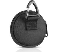 Llavero de compra de monedas, accesorios profesionales para hombres, pequeño soporte redondo para monedas como monedero, bolsa de cambio EDC, Black, Bolsa para monedas