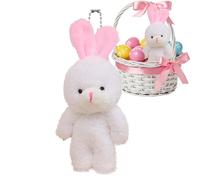 Llavero de conejo de Pascua | Idea regalo para la fiesta de Pascua, colgante mochila conejo suave - Para niños, niños, adultos, familia, amigos y compañeros