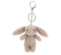 Llavero de conejo - Lindo accesorio de llavero de peluche con forma de animal, Accesorio decorativo para bolsos y llaves, Portátil y ligero, Regalo original y adorable, Aproximadamente 8,9 cm