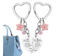 Llavero de corazón a juego | Llavero corazón para mujer, colgante decorativo colgante para boda, Navidad, Acción de Gracias, Día de la Madre