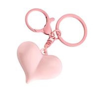 Llavero de corazón acrílico resistente con color caramelo para uso diario, decoración de corazón, do