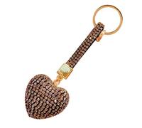 Llavero de corazón con purpurina para niñas, llavero para pareja, llavero de diamantes de imitación, llavero para mujeres, niñas, decoración de bolsa, cumpleaños, te da la persona que amas