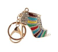 Llavero de Cristal con Diamantes de Imitación de Forma única, Colgante para Monedero, Llavero, Accesorios, Llavero para Mujer, Cadenas Betty Boop, Abalorio Ostentoso Naranja para