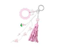 Llavero de cristal de estrella con acabado liso de acrílico, ideal para llaves, bolsos, accesorios de cristal, llavero para bolso