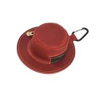 Llavero de cuero genuino para monedero, accesorio práctico de piel de vaca, monedero, monedero, monedero, monedero, monedero, Red