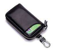 llavero de cuero para coche, 6 colores Estuches de Llaves Cuero Clásico para Mujer y Hombr, Estuche de Llaveros Piel con Llavero para Coche 6 colores para elegir