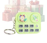 Llavero de DJ de música, colgante de tocadiscos de DJ, llavero de discos musicales, para bolso, viajes, hogar, oficina, viajes, aula, escuela, verde, Refer to description