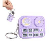 Llavero de DJ de música | Llavero pequeño de instrumento de DJ - Llavero de disco musical - para mochila, bolso, viajes, hogar, oficina, desplazamiento al aula, Morado (, Refer to description