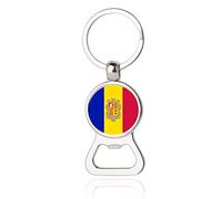 Llavero de estilo bandera nacional de Andorra, abridor de botellas, regalo creativo de recuerdo, Panamá, 8.4x3 CM (3.3X1.18"), Panamá, 8.4x3 CM (3.3X1.18")