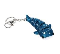 Llavero de figura de animal marino para bolsas y llaves | Impresión 3D texturizada con secciones articuladas, accesorio de cadena corta, pequeña exhibición de escritorio o acento de