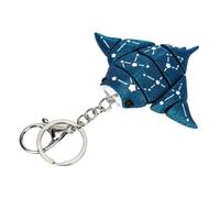 Llavero de figura de animal marino para bolsas y llaves | Impresión 3D texturizada con secciones articuladas, accesorio de cadena corta, pequeña exhibición de escritorio o acento de