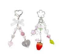 Llavero De Fresa De 1 Pieza, Llavero De Amor De 1 Pieza, Llavero Moderno Y Versátil, Dije De Bolso para Niñas, Dije De Bolso, Lindo Dije De Bolso De Hombro