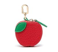 Llavero de frutas con forma de manzana, pequeño bolso de piel para mochila, bolso o accesorios escolares