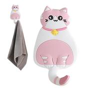 Llavero de gato, ganchos de pared de animales - Linda llave de pared de gato lindo,Percha de toalla, decoración del hogar de animales no banco decorativo para bufanda al sombrero de mochila