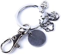 Llavero de gato regalo para las mujeres gato cara huella impresión corazón llavero lindo divertido mini joyas colgantes regalo para novia, mejor amiga, mamá, abuela, hermana amantes de los gatos