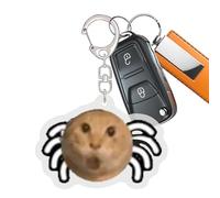 Llavero de gatos, divertido llavero de cabeza de acrílico, colgante de animales para adolescentes, niños y adultos para uso diario, viajes, fiestas y, Gato araña, Siehe Beschreibung