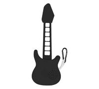 Llavero de guitarra - Abalorio de silicona para bolso pequeño | Bonito llavero de bajo, para mochila, bolso, equipaje, bolso, viajes, fiesta, oficina, escuela, club, Navidad, hombres, mujeres, amantes