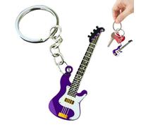 Llavero De Guitarra - Colgante De Instrumento De Metal De 5 Cm, De Mochila De Acero Brillante | Mini Dije De Guitarra Duradero para Fanáticos De La Música, Accesorio para Llavero, Accesorio Par