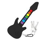 Llavero de guitarra, llavero musical con sonido, 6,5 x 18 cm, diseñado para guitarristas y música, para mochila, bolso, bolso, viajes, , oficina, escuela, club, Navidad, hombres, mujeres