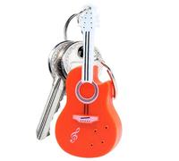 Llavero de guitarra pequeño con sonido, llavero de guitarra que se puede tocar con música, llavero musical de guitarra más pequeño del mundo, llavero de violonchelo de guitarra, llavero creativo para