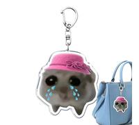 Llavero de hámster - Llavero mochila multiusos, llavero animal divertido | Llavero de animales compactos y portátiles, llavero con animales para mujeres, hombres, niños y niñas, C, Fare riferimento
