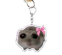 Llavero de hámster - Llavero mochila multiusos, llavero animal divertido | Llavero de animales compactos y portátiles, llavero con animales para mujeres, hombres, niños y niñas, A., Fare riferimento