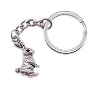 Llavero De Hombre con Cadena Soporte Metal, Colgante Conejo 29x19mm