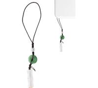 Llavero de jade con hebilla de la suerte, llavero para teléfono móvil, para madre, amante, niña, mujer, hombre, Refer to description, Vidrio, Unisex