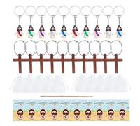 Llavero de Jesús - 6.3x5.31x1.18 in Llavero con colgante de muñeco de Jeús | Llaveo de resina con figuras de Jesús, llaveo de mochila para niños, niñas, niños, jóvenes, adolescentes, hijo e hija