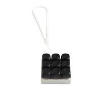 Llavero de juguete con 9 clics de teclado, probador de interruptores mecánicos para entrenamiento y compañero de viaje