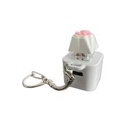 Llavero de juguete con forma de gato pequeño, botón electrónico permanente, ruido, doble seguro, preocupación, enfoque, escritorio, coche, interruptores, altavoces