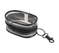 Llavero de la bolsa básica de la moneda: llavero de billetera, llavero ligero | Almacenamiento elegante compacto transparente bolsa llavero, PVC grueso pequeño tramo de monedas para monedas, Negro