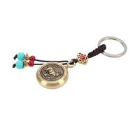 Llavero de latón durante Twelve Zodiac Signs. The Keychain Can Rotate And Transport Brass Colgantes For Attracting Wealth And Wealth Regalos Llaveros Llaveros Clip Regalos Para Llaves, K, Talla única