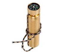 Llavero de latón para almacenamiento de píldoras, de fósforos de metal con doble junta tórica, recipiente de supervivencia impermeable para especias, píldoras, palillos de dientes, ángeles