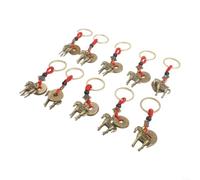 Llavero de latón para caballo de guerra, colgante de latón para guerra (10