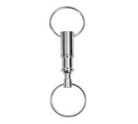 Llavero De Liberación Rápida - Desmontable Separable Con 2 Aros Divididos | Cadenas Metálicas De Seguridad Para Bolso Coche Accesorios | Dos Piezas Extraíbles Práctico Conector Doble Y Sujeción