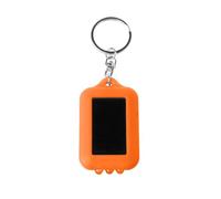 Llavero de linterna pequeña recargable solar con textura de antorcha LED adecuada para iluminaciones, linterna solar