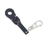 Llavero de llave de trinquete de 10 mm con cabezal giratorio de 180°, ligero para afinación de coche, herramienta de llavero