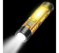 Llavero de luz, 10 modos brillantes de 350 lúmenes, llavero pequeño, linterna multifuncional, accesorios de iluminación para caminar, senderismo, escalada