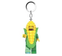 IQ Llavero Lego Minifigures Corn Cob Guy (KE242H) grande de 3 pulgadas con linterna