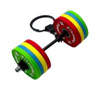 Llavero de mancuernas de PVC vibrante y resistente, llavero para entusiastas del culturismo con dijes y estilo personalizado, regalos de fitness personalizados regalos de fitness