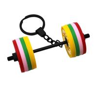 Llavero de mancuernas desmontable de goma, accesorio de gimnasio, equipo de fitness portátil para entusiastas del entrenamiento, atletas, diseño ligero para gimnasio, viajes, hogar