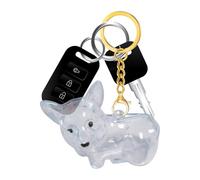 Llavero de memoria de pelo para perro | Llavero Memorial para Mascotas | Charm Emocional Transparente para Recuerdo | Regalo Conmemorativo