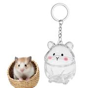 Llavero de memoria peludo, dije coleccionable de pelo de mascotas, soporte transparente con cierre seguro, mantiene a las mascotas alejadas de perros, gatos o animales pequeños como un regalo