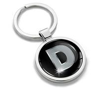 Llavero de Metal 3D con Iniciales Personalizadas A-Z, para Hombres y Mujeres, Letra D, KK 4